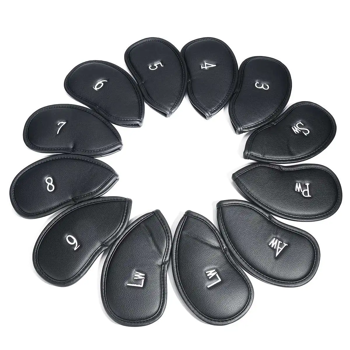 12 قطعة/المجموعة بو نادي الغولف الحديد غطاء رأس s حامي غطاء مضارب الجولف مجموعات الحديد نادي غطاء رأس اكسسوارات ل ميزونو