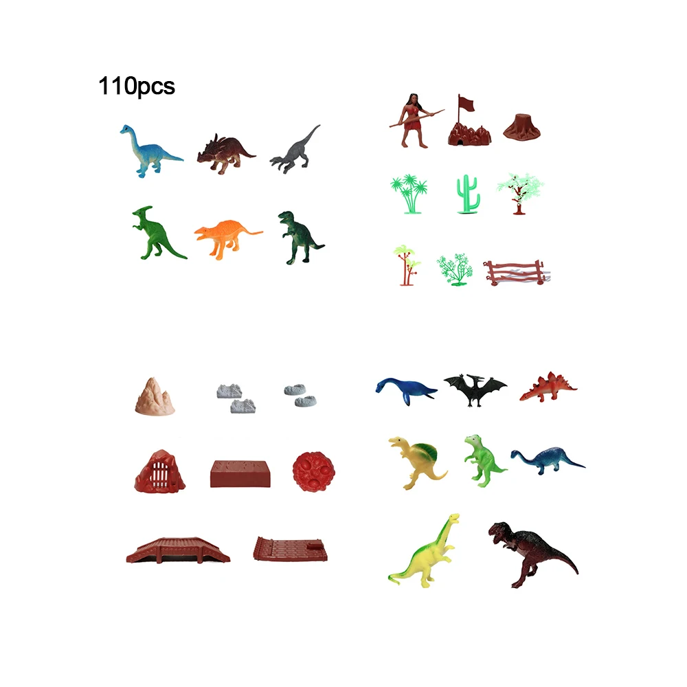 

Creative Dinosaur Forest Scenery Model Set PVC Kids Boy Dinosaur Animal World Park Play Toys