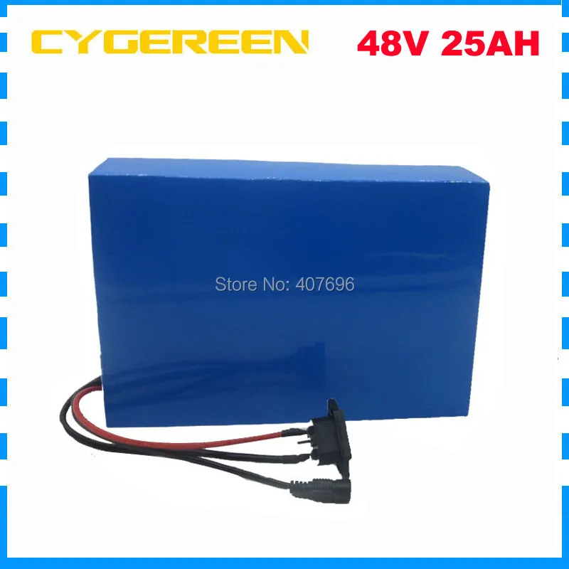

48V battery 48V 25AH Lithium Battery Pack 48V 25AH 2000W electric bicycle battery Built in 50A BMS+54.6V charger