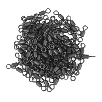 

100pcs/set 8 Word Fishing Connector Steel Ball Bearing Rolling Swivel Hooks