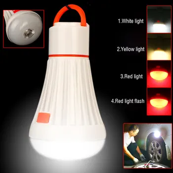 

2Pcs 6LED + 3W Portable LED Bulb Outdoor Mini Waterproof Camping Tent Light Flashlight LED Bulb Hanging Lamp For Emergency