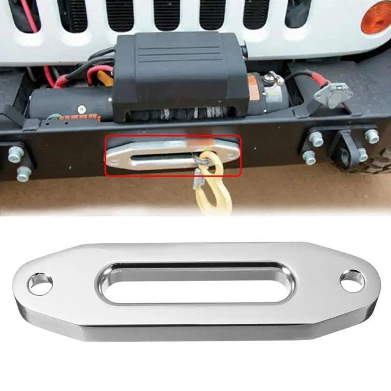 العالمي شركة الألومنيوم Hawse Fairlead ل الاصطناعية حبل رفع سلك توصيل للكابل دليل ATV سحب الحبال اكسسوارات السيارات