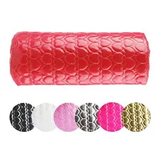 Подушка для нейл-арта, кожаная ткань, полукруг, Съемная мягкая подушка для рук, подушка для отдыха, уход за маникюром, салонное оборудование, 7 цветов