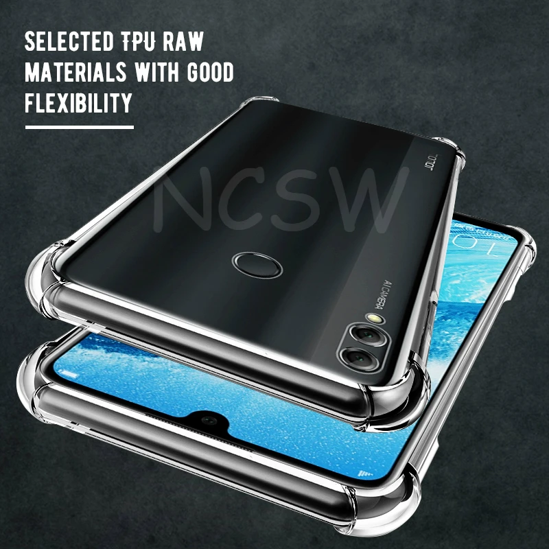 For Huawei Honor 8X 8C Note 10 P20 P30 Pro Lite Clear TPU Cover 9 8 9i 10i 20i V20 8S Anti-knock Airbag Silicone Case |