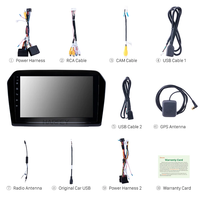 Best Harfey 9" HD touchscreen Android 8.1 GPS Navi car multimedia player for 2012-2015 VW Volkswagen Jetta DVR Steering Wheel Control 3