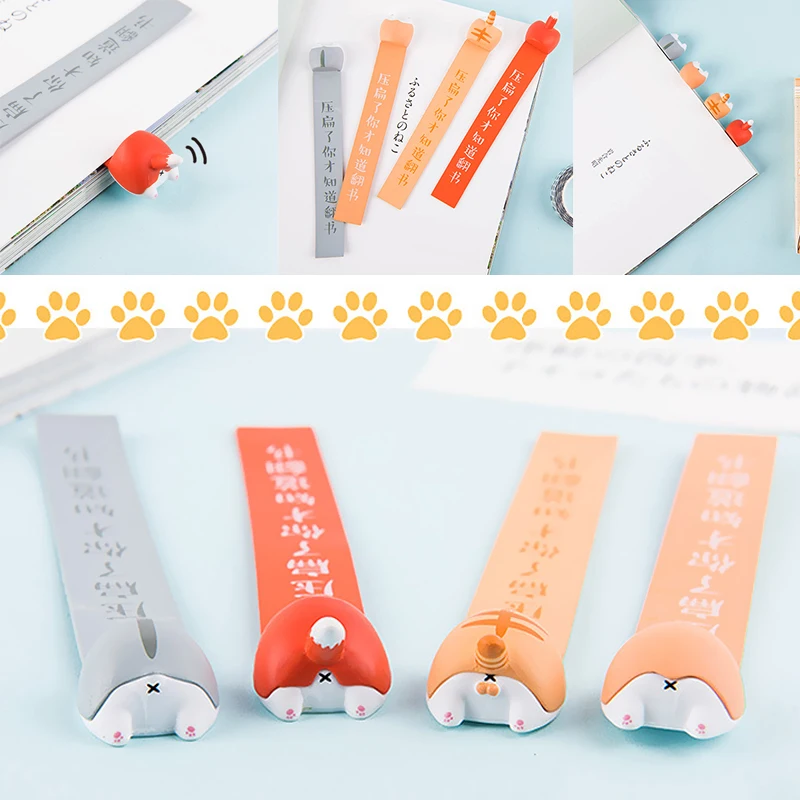 Stationery Popular Dog Book Reading Item Fox Cat 1PC Novelty Hamster Lovely Children Creative Gift for Kids Cartoon Bookmarks