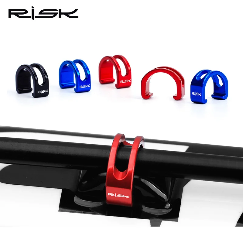 

5PCS Bicycle C Type Buckles Aluminum Alloy For MTB Road Bike Disc Brake Cable Frame Organizer Line Pipe Clip