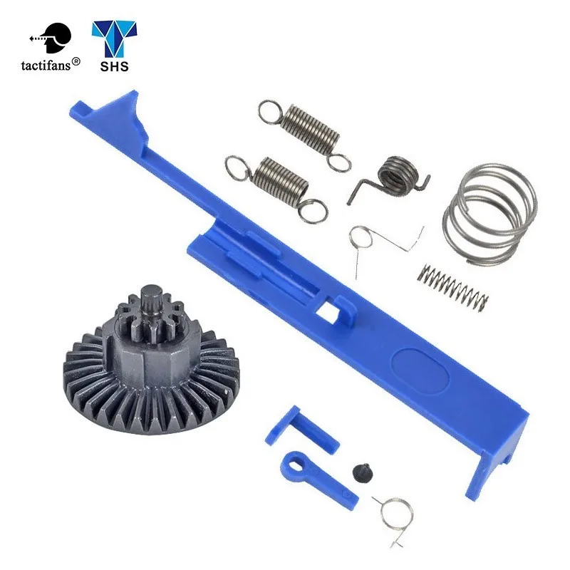 

SHS Tappet Plate Version.2/3/7 Gearbox Spring Set Version.2.3/ Safety Lever Switch Bevel Gear AEG Paintball Hunting Accessories