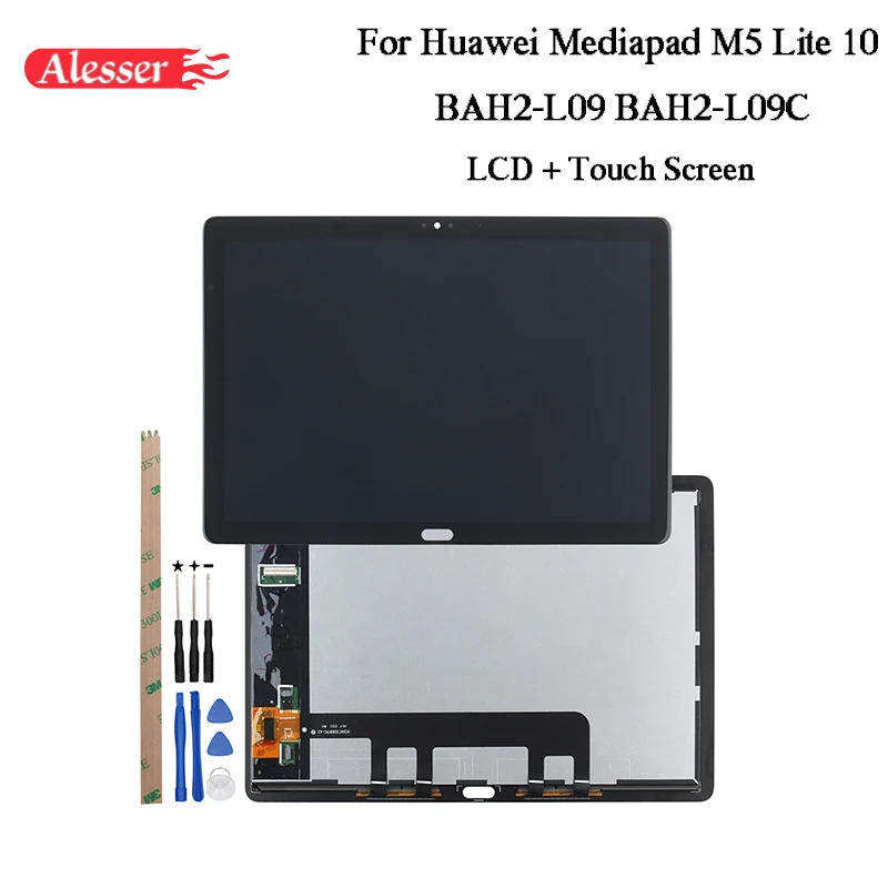 

Alesser For Huawei Mediapad M5 Lite 10 BAH2-L09 BAH2-L09C LCD Display + Touch Screen +Tools+Adhesive For Huawei Mediapad M5 Lite