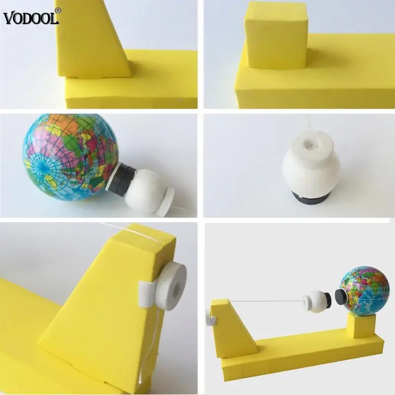  DIY Earth Moon Gravity Geography Model Kids Scientific Experiment Teaching Toys Kits Children Schoo - 32978532077