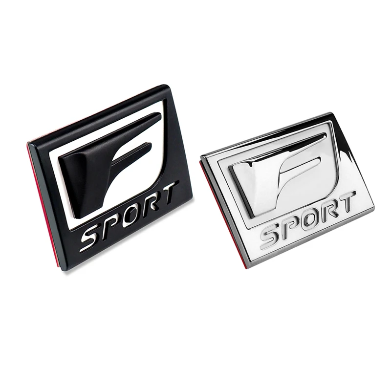 

2x F Sport 3D Metal Badge Decal Rear Trunk Emblem Sticker for Lexus IS ISF GS RX RX350 ES IS250 ES350 LX570 CT200 Car Stickers