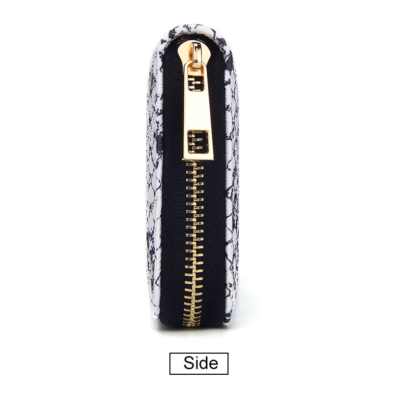 Женский Длинный клатч, кошелек, модный дизайн со змеиным узором, кошелек на молнии, женские кошельки, змеиный уличный Повседневный чехол для телефона, сумка для денег