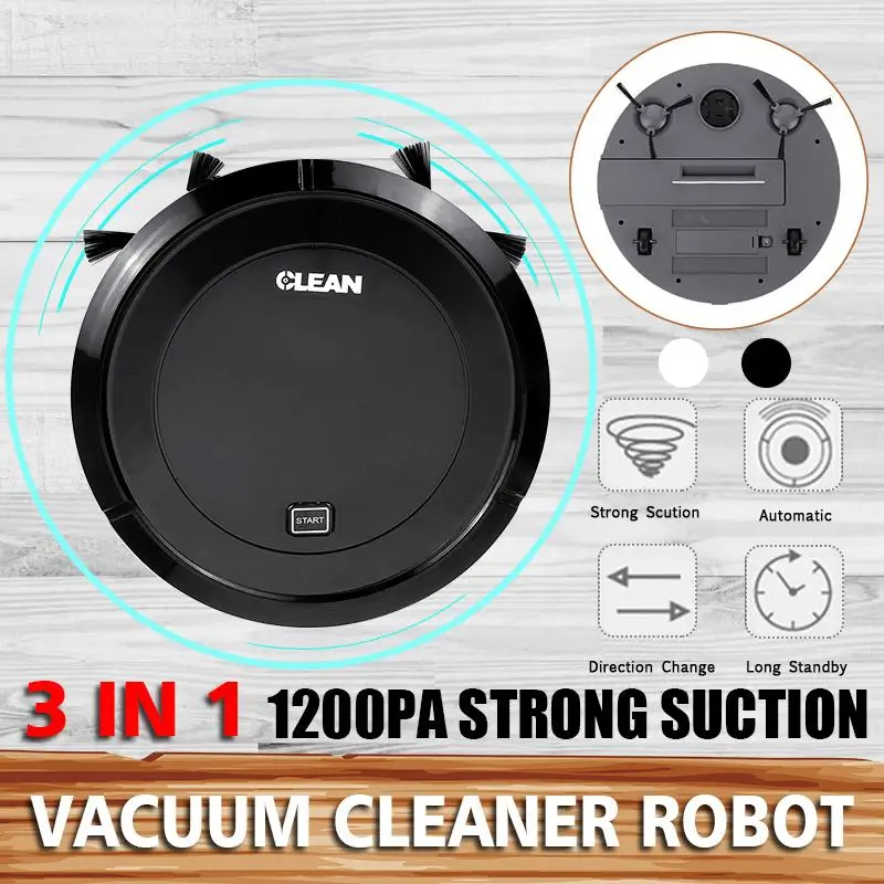 

For Home Electric Vacuum Cleaners Automatic Rechargeable Floor Cleaner Robot Smart Sweeping Robot Floor Dirt Dust Hair Cleaner