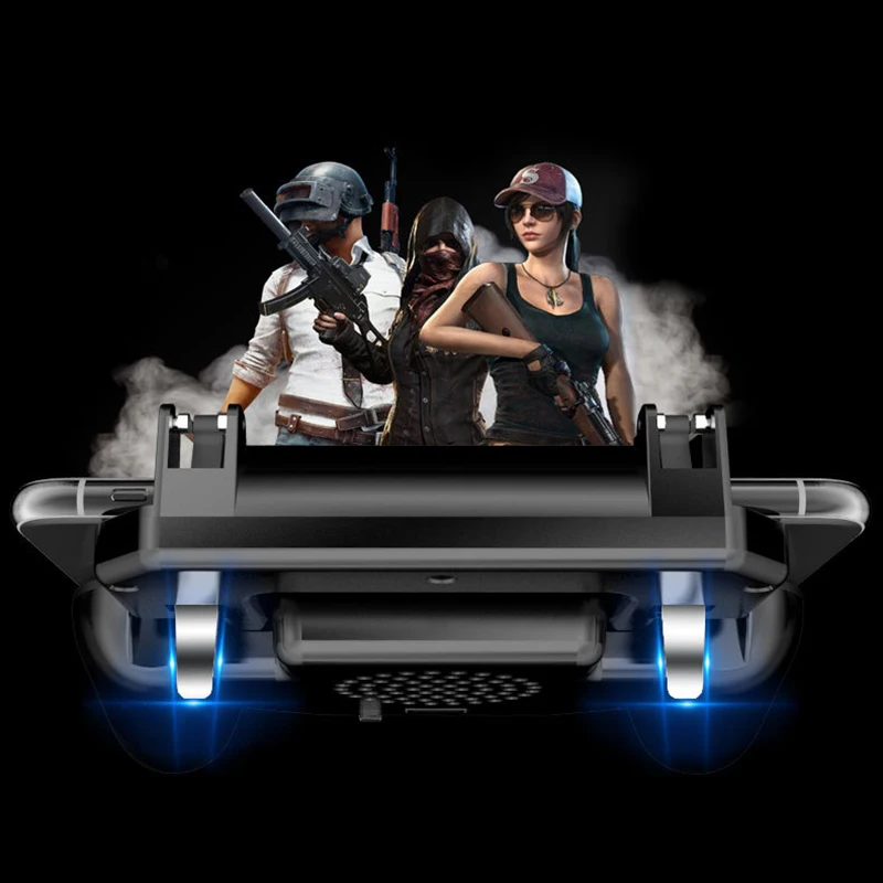 

Ps4 Controller Gamepad PUBG Mobile Trigger Shooter Joystick Phone Holder PUBG Controller Cooler Fan With 2000mAh Power