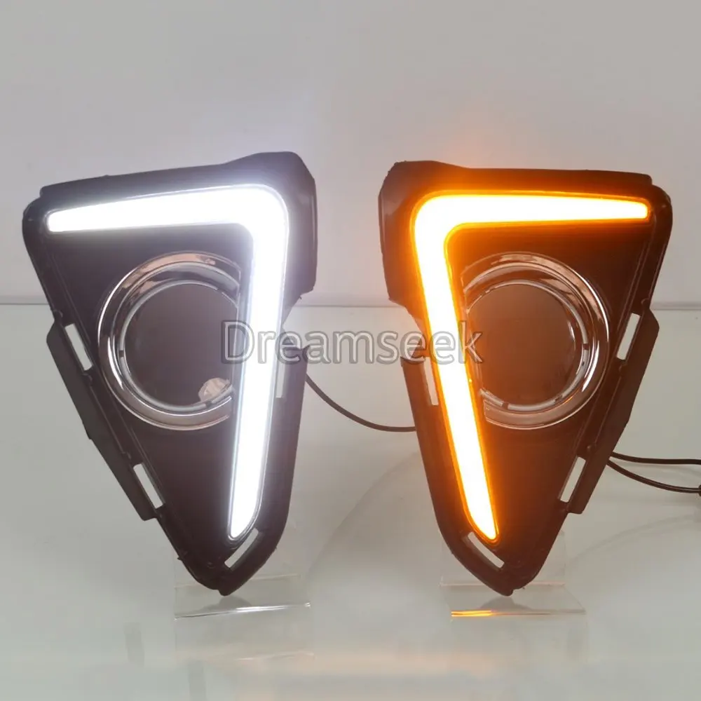 DRL для Toyota RAV4 2016 2017 2018 новый светодиодный светильник дневного света автомобиля