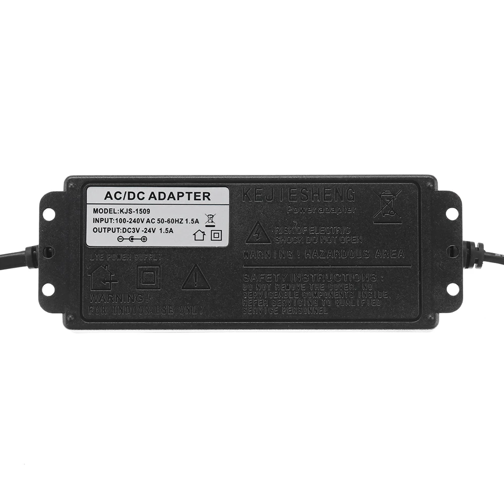 CLAITE KJS 1509 3 24 В 1.5A адаптер питания AC/DC регулируемого напряжения светодиодный