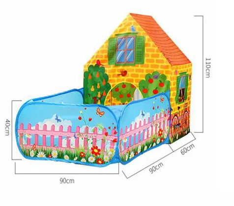 Детская садовая палатка для помещений и улицы, Игровой Домик принцессы, игрушка с океанскими шариками, Детская игровая палатка, игровой домик, рождественские палатки