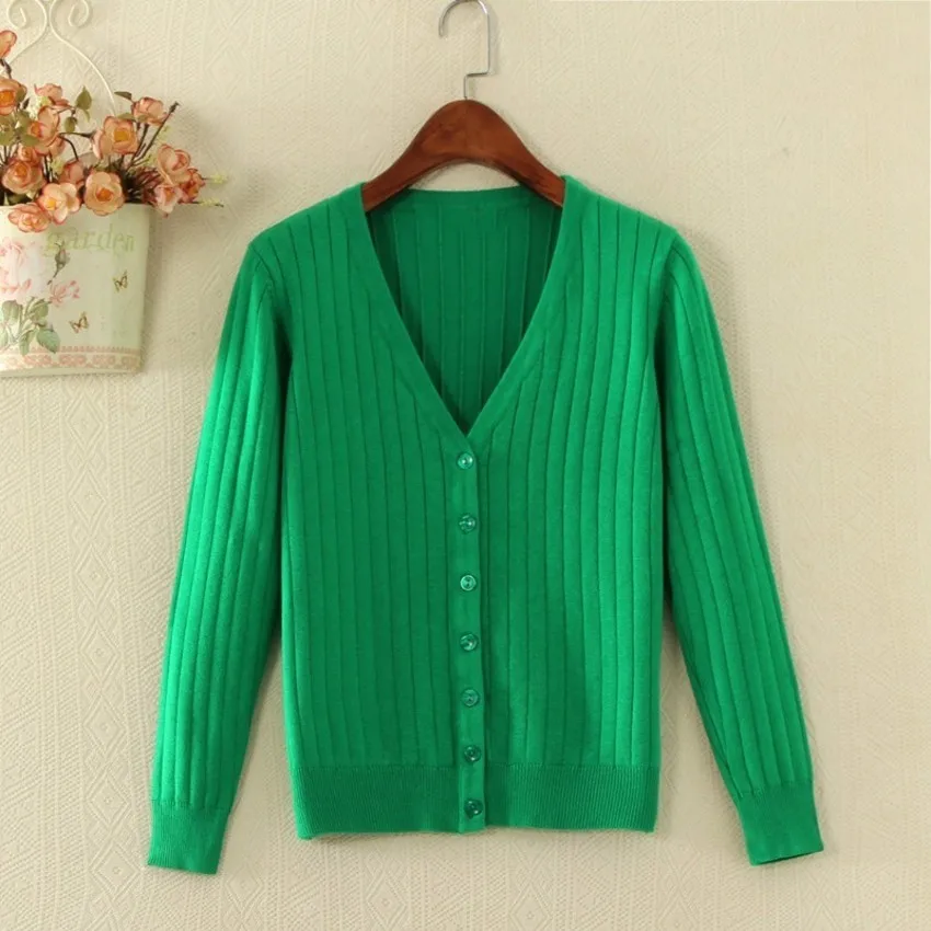 

Women Short Cardigan Coat Ladies Female Thin Knitted Sweater V-neck Long Sleeve Crochet Casual Cardigans Woman Tops Plus Size