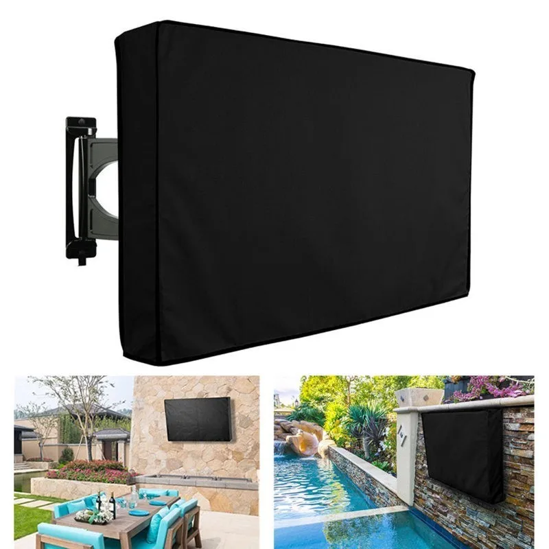 Outdoor TV Cover without Bottom Cover Waterproof Dust