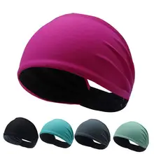 Сплошной цвет нескользящий лента для волос при занятиях йогой открытый фитнес пот-абсорбент бег оголовье