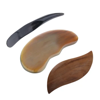 

3pcs Reflexology Massage Stict Set, Guasha Board Acupuncture Point Massager, Body SPA Massage Tool, Stress Muscle