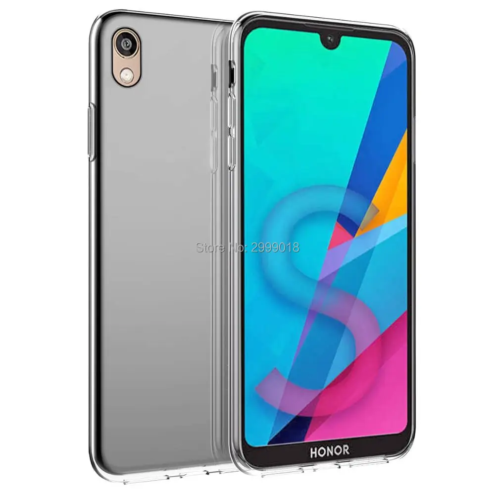 Чехол для Honor 8 S чехол Huawei 5 71 Прозрачная силиконовая задняя крышка из ТПУ телефона