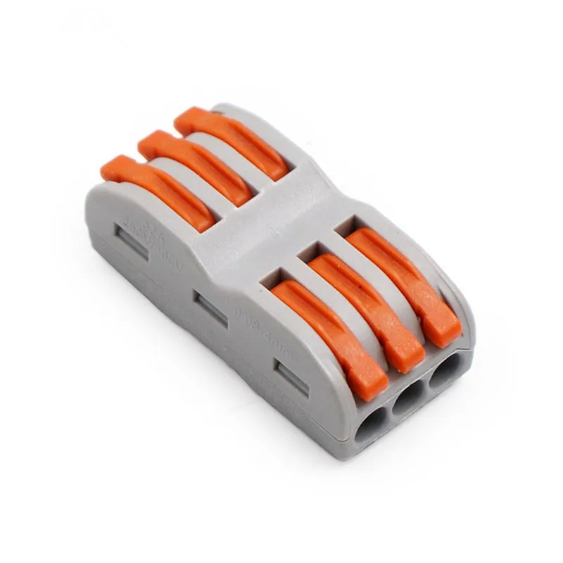 1X 5X 10X электропроводка Бытовая 3PIN быстрый соединитель проводов клемма для