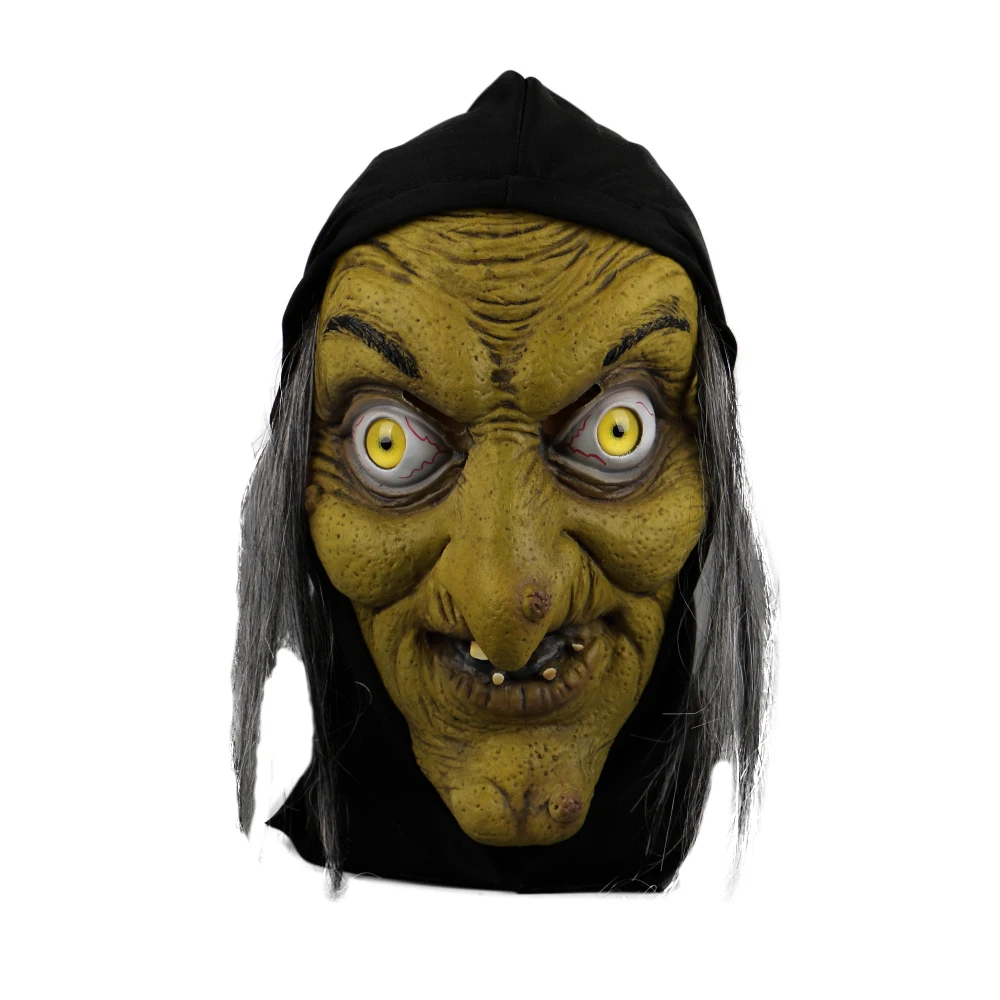 Маска ведьмы Ghoul страшные маски для хеллоуина латексная Маскарадная маска демон