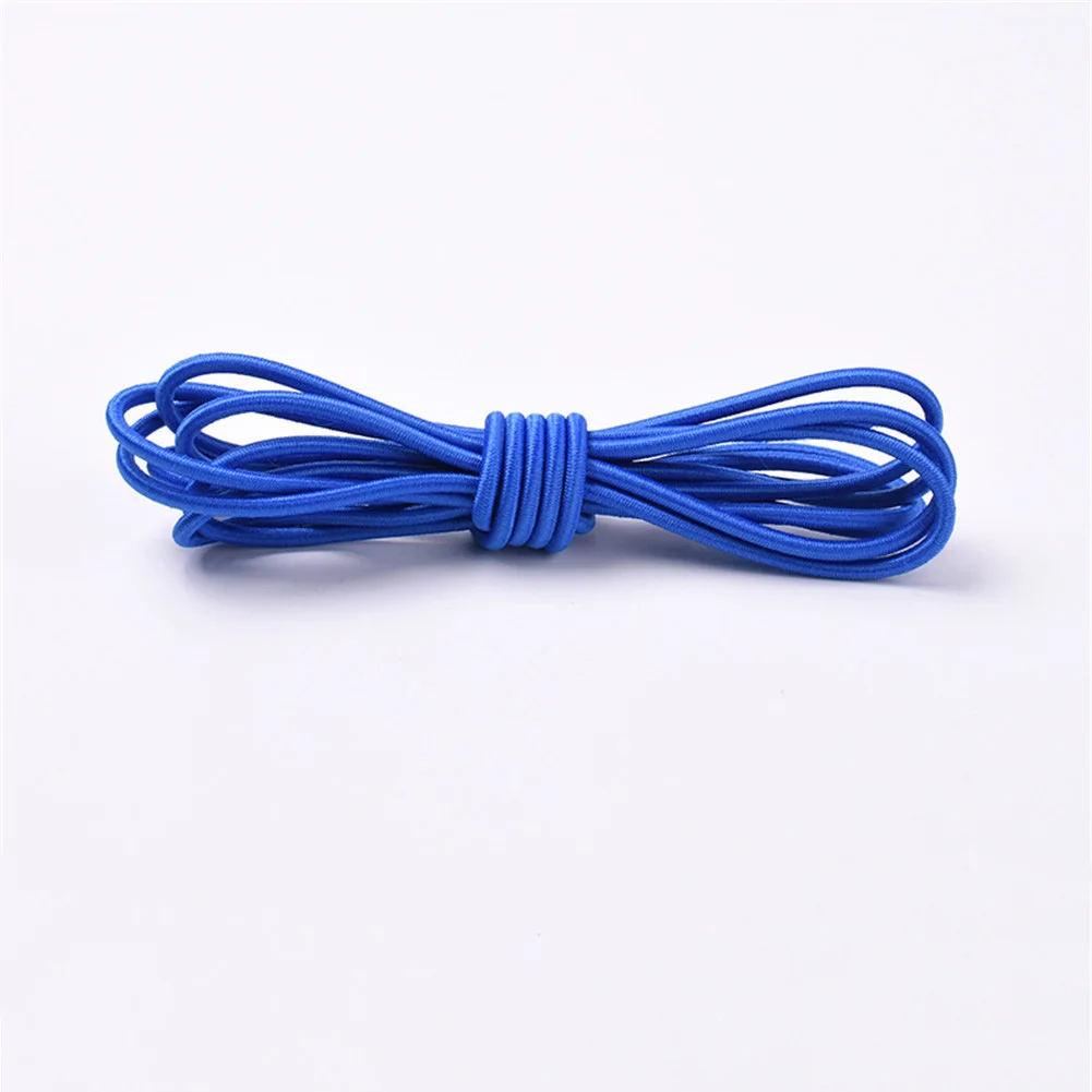 

1 Pair Stretch Shoelace Round Multicolor Elastic Band High Elasticity Cheap Shoelaces Lazy No tie locking Candy Color Shoelace