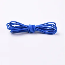 1 Pair Stretch Shoelace Round Multicolor Elastic Band High Elasticity Cheap Shoelaces Lazy No tie locking Candy Color Shoelace