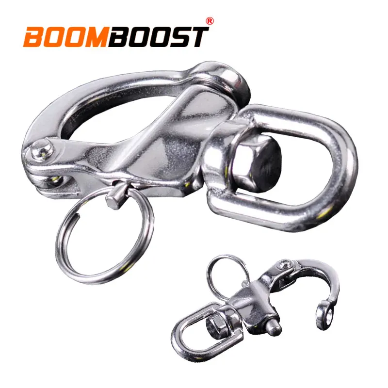 Heavy Duty Anchor Chain 316 Stainless Steel Swivel Eye Shackle Yacht Sailing D Ring Quick