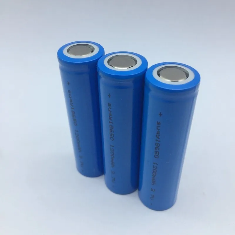 Suqy 1/2/3/4/6/8/10 шт. 3,7 v 1200mah литий-ионный Батарея 18650 для фонарика Батарея 18650 Перезаряжаемые батареи