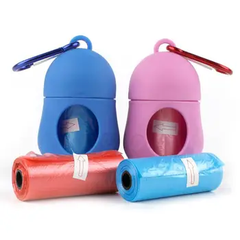 

1000PCS Pet Garbage Bag Enhanced Dog Waste Bag With Dispenser And Leash Clip Lovely Penguin Shape Dog Poop Bags Cat Toilet Tools