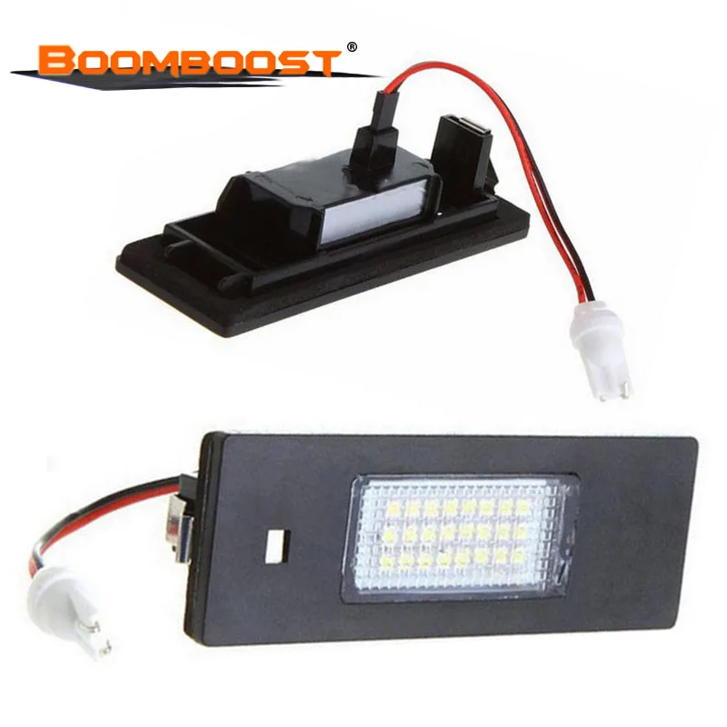 Can bus Bulb Kit 12V White SMD Number Plate Lamp 3528 2pcs Car LED License Lights For BMW E87 E81 E63 E64 E85 E86 | Автомобили и