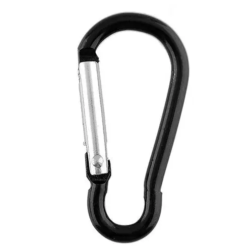 

10Pcs/Set Black Carabiner Camp Clip Hook for Outdoor Hiking Climbing Traveling