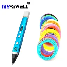 Myriwell 3d caneta criativa usb plug 5v 2a melhor presente crianças