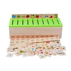 Ранние Обучающие деревянные игрушки для детей дошкольного алфавита, классификация обучения, классификация, коробка-головоломка