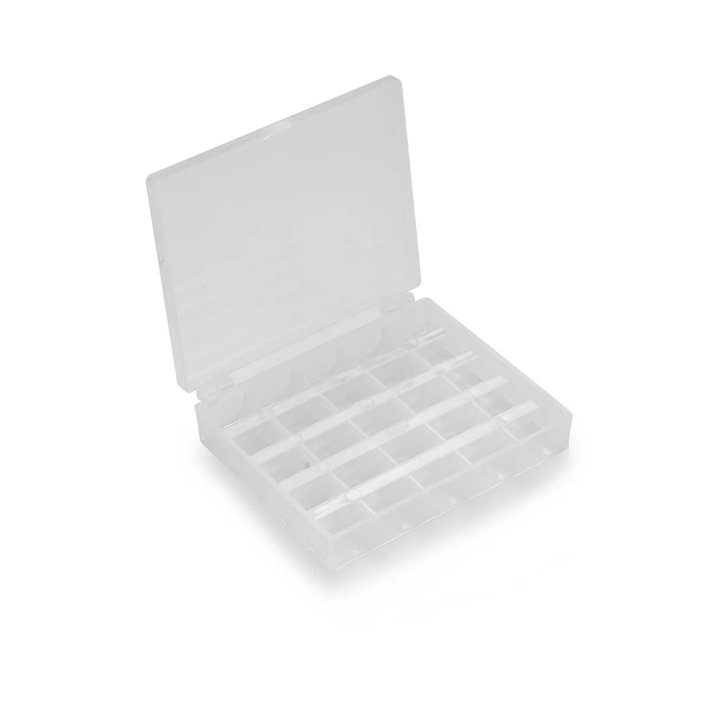 

Transparent Plastic Multicolor Bobbin Sewing Machine Sewing Thread Bobbin Box Container Boxes Holder Holds 25 Storage Organizer