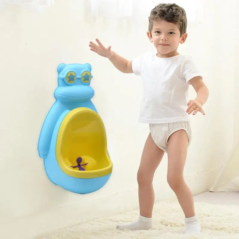 

New Arrival Safety Babies Urinal Boy Potty Toilet Cartoon Penguin Owl Animal Shape Bathroom Standing Potty Wall-Mounted