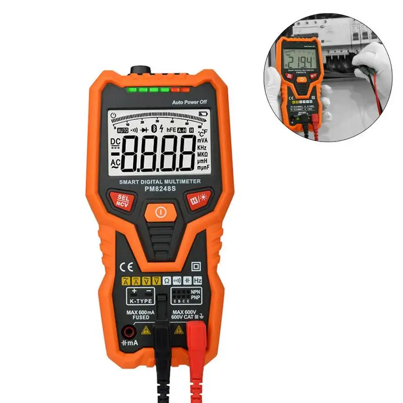 

Electronic Multimeter Car Repair Battery Tester Voltage Test Hand-held Voltage Current Resistance Capacitor Temperature