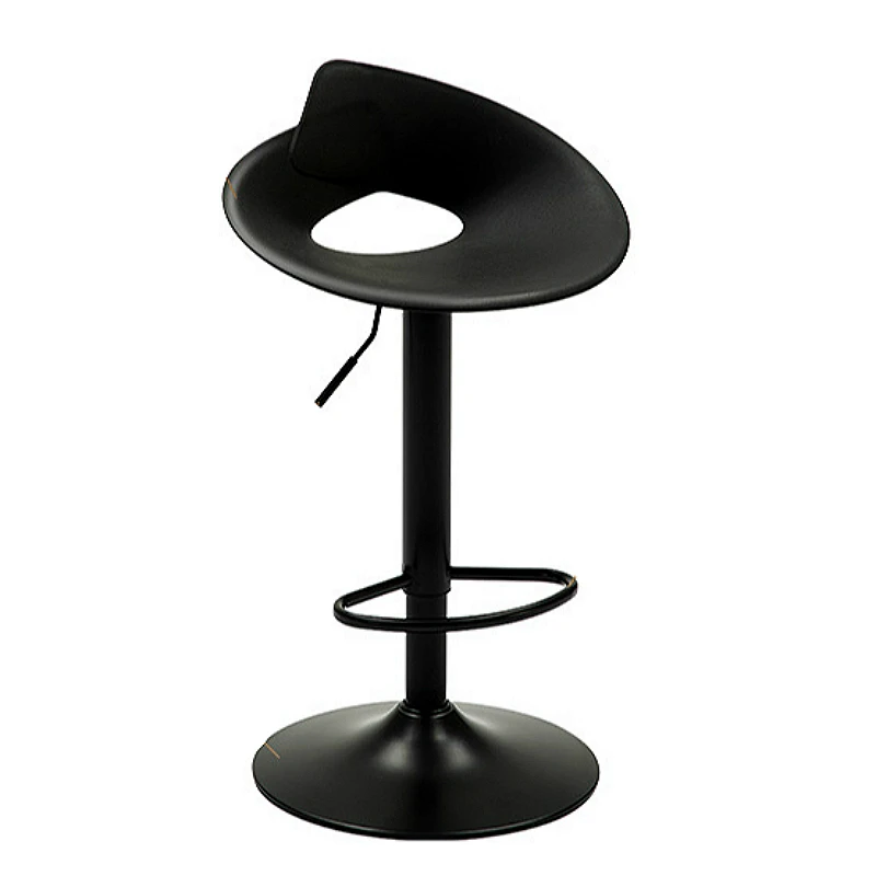 Modern Simple High Stool Lifted Household Bar Chair Rotated Creative Front Desk Stool Increase Chassis with Footrest Bar Stool