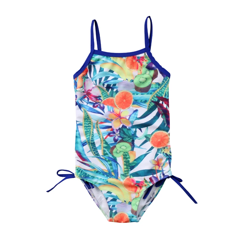 

One Piece Swimsuit 2019 Summer Kids Baby Girls Floral Printing Swimwear Swimsuit Bikini Bathing Suits Beachwear One-piece Bikini