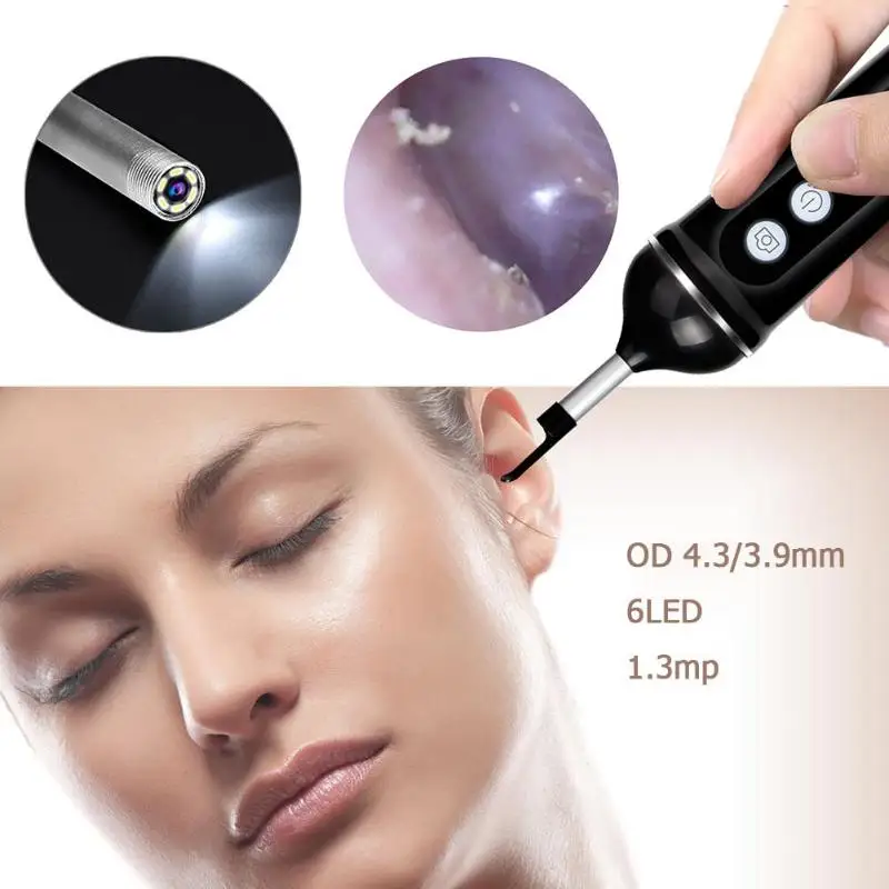 

Visual WiFi Ear Endoscope Diagnostic Tool Ear Cleaner for Android for Apple Computer Camera Ear Pick Health Care Tools