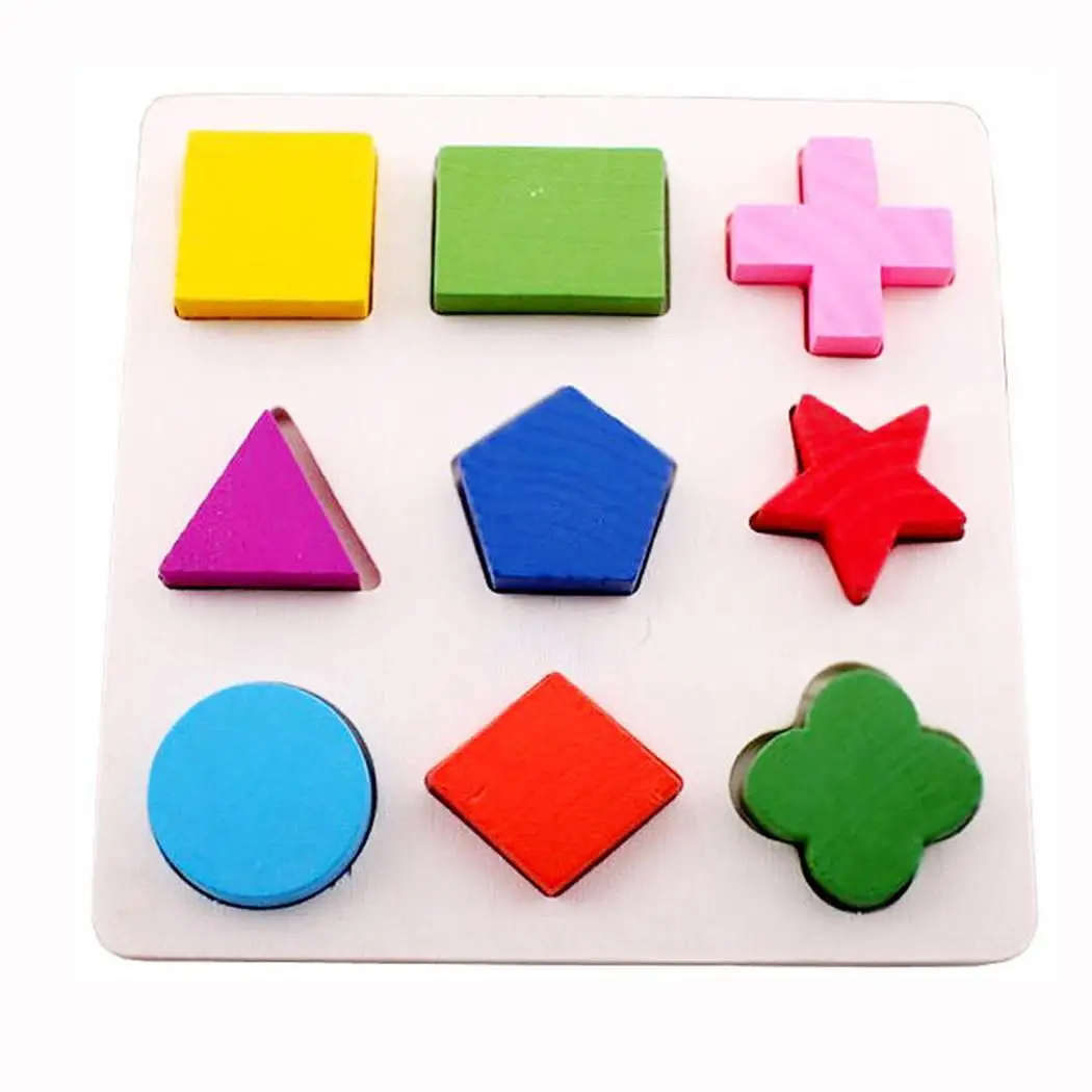 

Toy 12 Over 3 100g Kids Jigsaw Early Wooden Baby Puzzle Geometric Types Educational Toys Months Learning Geometry