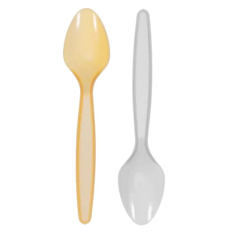 Plastic Caviar Utensil Sets 60pcs Disposable Utensil Sets Utensils Transparent Food Grade PP Cutlery Caviar
