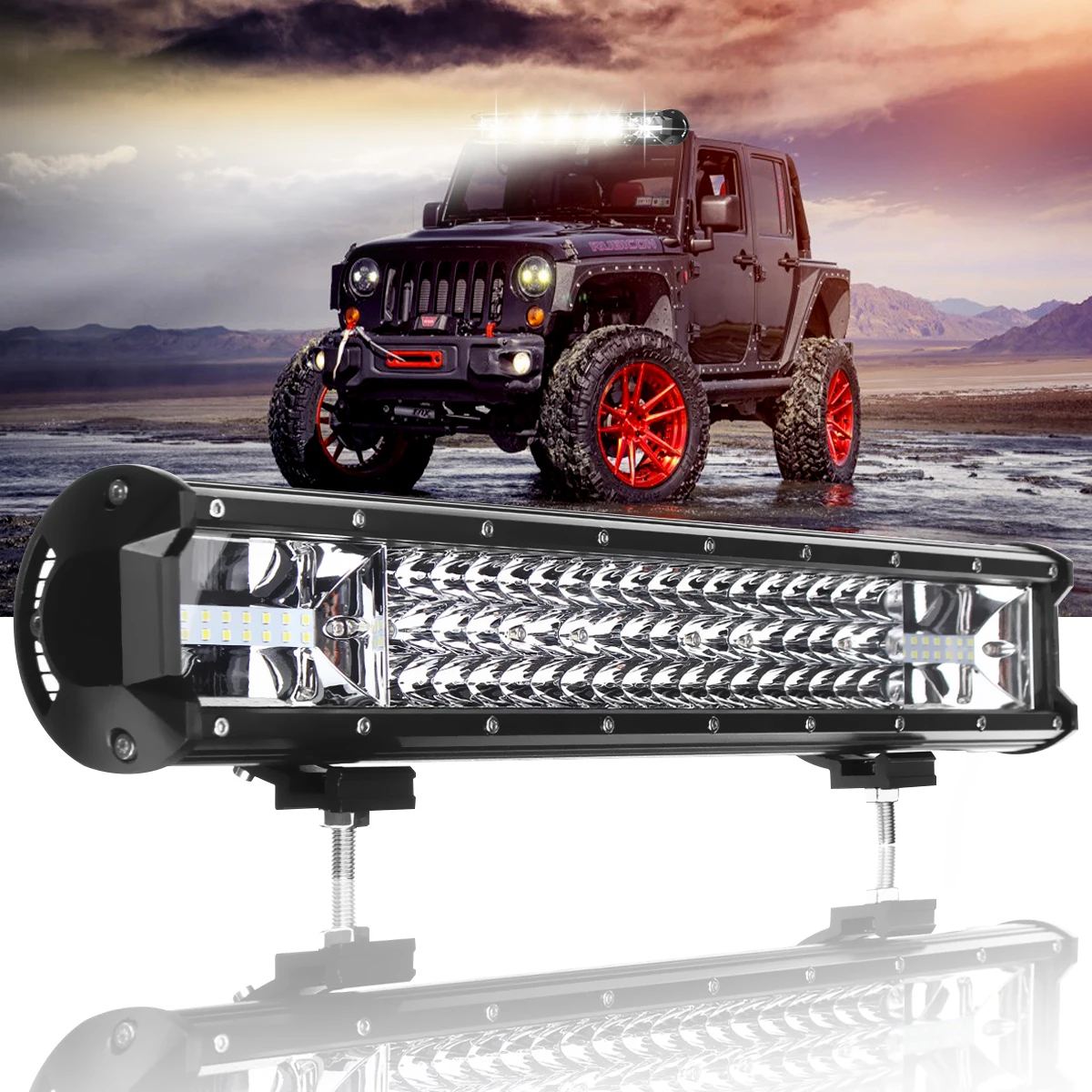 

20 inch 540W Triple-row 7D Car LED Work Light Bar Spot Flood Combo Offroad Light Driving Lamp for Truck SUV 4X4 4WD ATV