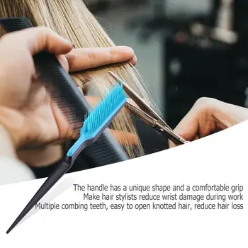 

1pc Hair Comb Brush Pro Hair Pointed Tail Comb Salon Hairdress Teasing Curly Hair Brush Hairdressing Styling Combs Tools