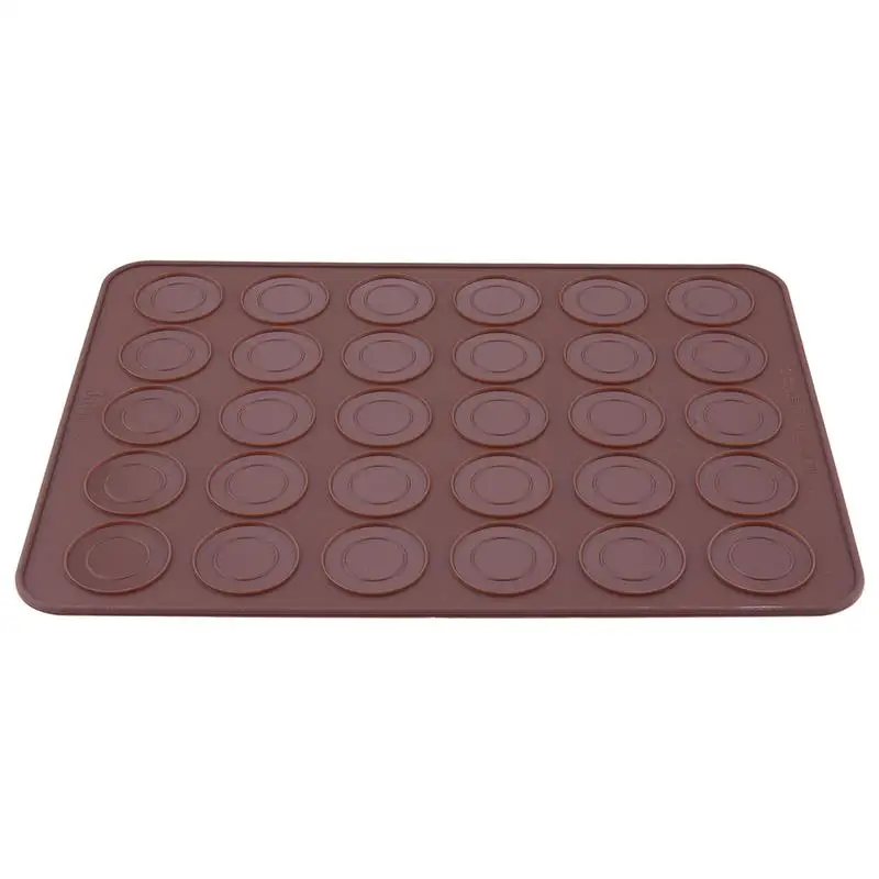 

30 Laps Macaron Mat Silica Gel High Corrosion Resistance Macaron Mat High Flexibility Non-toxic Tasteless Baking Tool