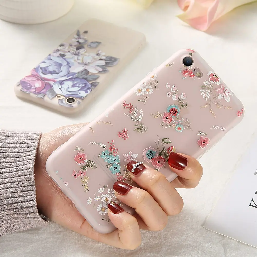 KISSCASE силиконовый чехол с цветочным узором для huawei P30 P20 Lite цветком тиснением mate 20 10