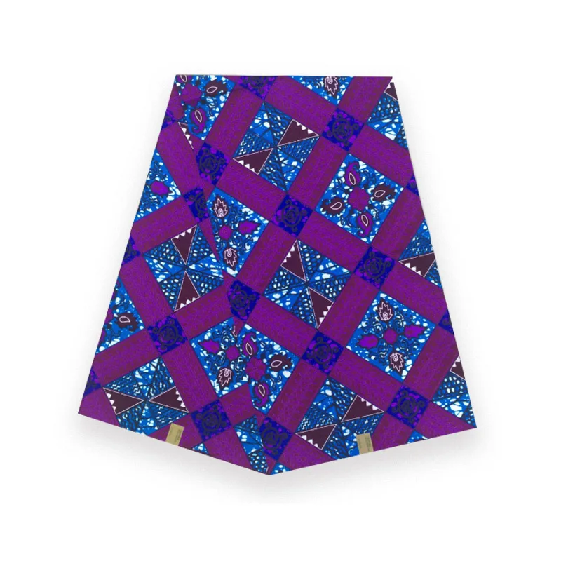 

2019 high quality african wax real dutch cotton wax good design dutch 100% cotton 6 yards/lot V-L 057